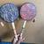Set of 2 Vintage 9” Leather Hide Wood Handle Tribal Spin Drums 5 thumbnail