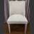 Luxury patterned fabric armless accent Chair, nailhead trim. Solid wood legs. Sm 2 thumbnail