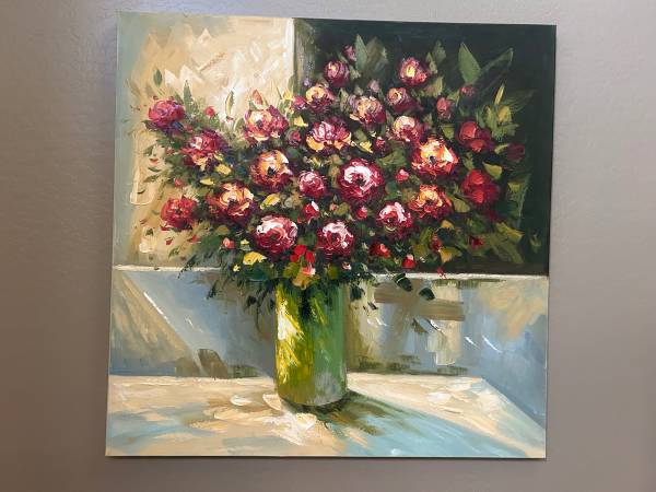 Canvas painting - roses 1