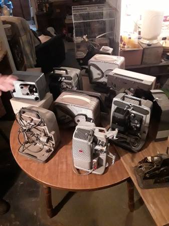 Huge lot of movie projectors Kodak Bell and Howell 8 mm super 8 - $150 (Haddonfield)63471177078785122