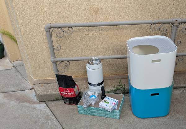 free pet supply on sidewalk 1