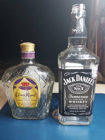 Wanted Liquor/ wine empty glass bottles for crafting 1