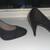 BLACK HIGH-HEEL SHOES 7W, NEW 1 thumbnail