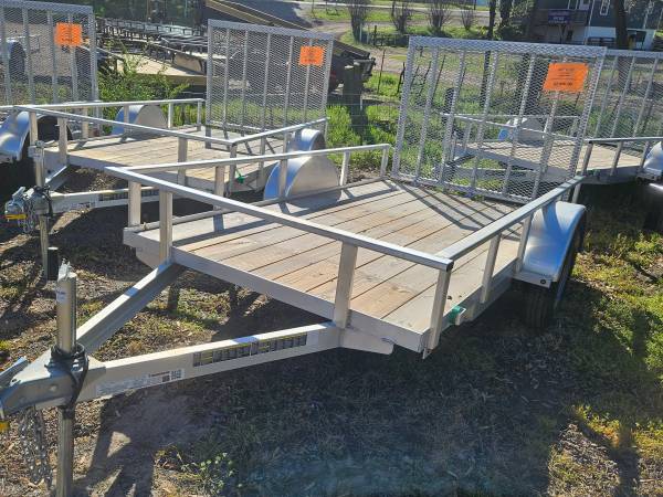 Used New 2026 aluminum tube top utility trailer with gate — $2,590 in Fayetteville