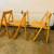 Mid Century Modern Set of 4 Vintage Romanian Folding Chairs 20 thumbnail