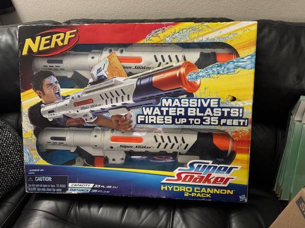 Nerf Super Soaker Hydro Cannon Twin Pack 2010 Water Guns New!!! 1