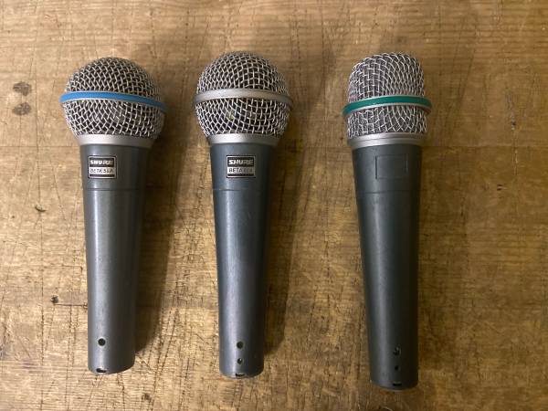 Shure Beta 58A and 57A - musical instruments - by owner