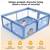 Baby Playpen for Babies and Toddlers, 71 x 59 inch Playpen with Mat, U 12 thumbnail