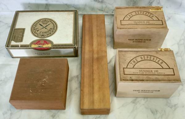 (5) Cigar Boxes 1