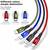 4 in 1 Multi USB Charging Cable Fast Charger Cord For iPhone/Type C/Mi 1 thumbnail
