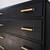 Stunning Solid Mahogany Antique Black Dresser Chest of Drawers 2 thumbnail
