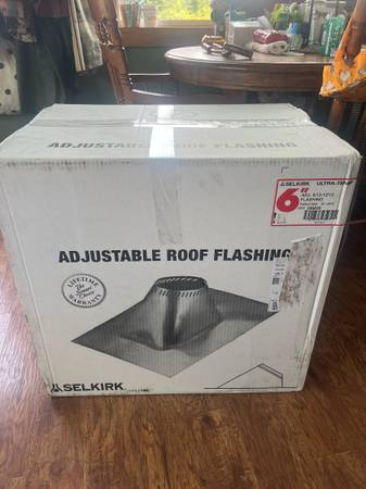 6” Selkirk adjustable flashing for 6/12-12/12 pitch 1