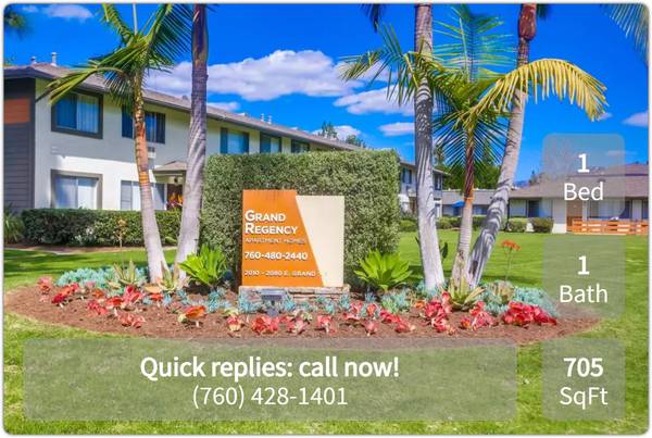 $1,950 / 1br - 705ft2 - All you need and more: 1 BR, 1 BA in a vibrant community. (Escondido)63865932917763120