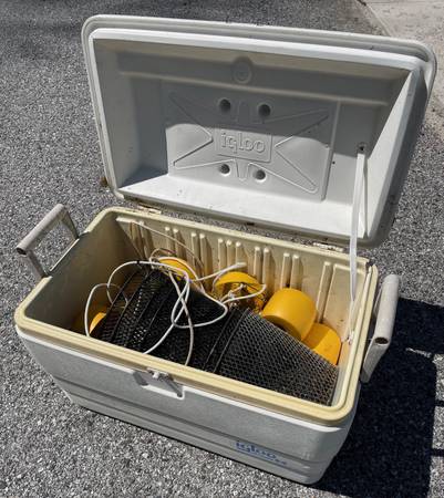 Three (3) Eel Traps w/Floats 1