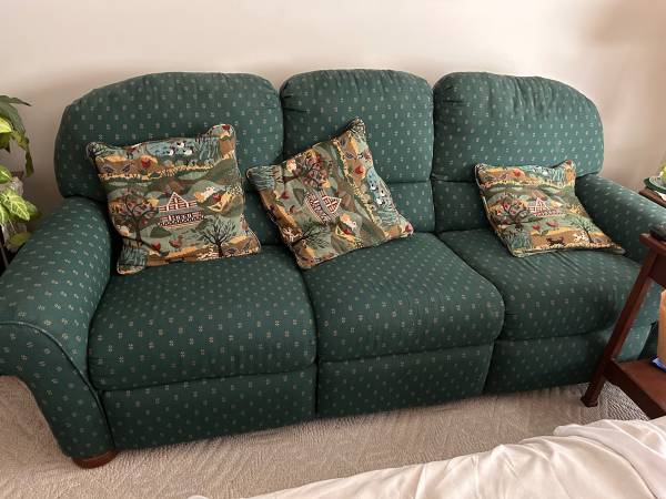 Berkline reclining couch and chair 1