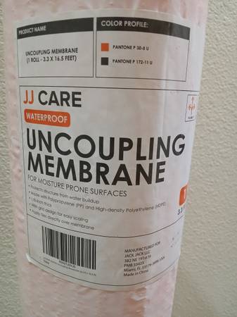 Waterproof uncoupling membrane for tile 1