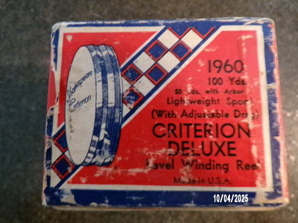 Vintage, Shakespeare Criterion Deluxe Reel Box 1