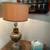 vintage antique metal converted oil lamp steampunk 8 thumbnail