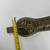 Antique 1925 Indian Brass Filigree Beast Tiger Pata Sword Handle Gaunt 13 thumbnail