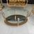 3p italian imprt gold tassels rope glass side accent coffee table set 11 thumbnail