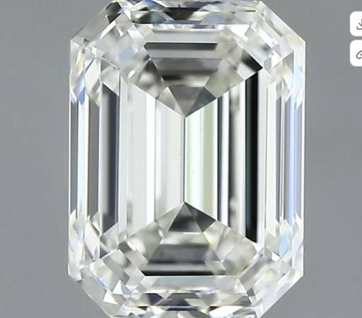 Radiant Perfection: 1.00ct Emerald-Cut Natural Diamond 1