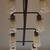 Modern 8-Light Linear Chandelier with Seeded Glass Shades 2 thumbnail