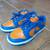 Size 9 Dunk Low Knicks Blue and Orange Nike Sneakers DV0833-800 2 thumbnail