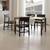 PU Leather Dining Chairs Set of 4, Mid Century Brown Leather Dining Room Chairs 4 thumbnail