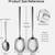 NEW - Qty 3 sets - Extra Large Serving Spoons Set, 12", Stainless 5 thumbnail