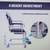 Rolling Shower Chair Suspended Base so Easily Rolls over Toilet or Bed 6 thumbnail