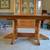 Solid Oak table, extends to 114" w/ leaves, 8 Chairs 4 thumbnail