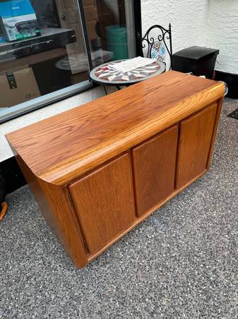OAK TV STANDS or furniture for heavy fish tank 1