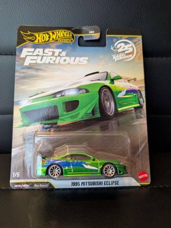 Hot Wheels - 1995 Mitsubishi Eclipse - mint card - Fast & Furious Chase 2026 1