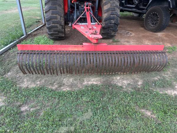 8ft King Kutter Landscape Rake (3-Pt Hitch, Model TYR-96 1