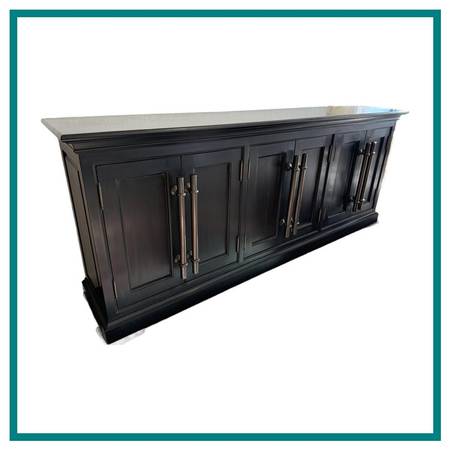 Restoration Hardware 20th Century English Brass Bar Sideboard 1