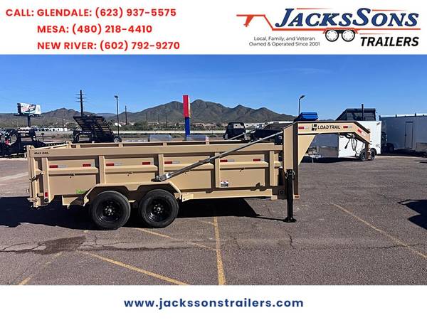 2026 Load Trail 16x83 Gooseneck, Tandem Axle, 16 GVWR, Low-Pro Dump, 3 1