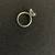 Silver pinky ring with bling (size 3.5) 2 thumbnail