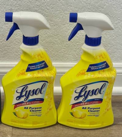 🫧 2 Brand New 32oz Lysol Cleaning Sprays, All-Purpose 🍋Lemon Scent (new) 1