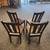 Set of 4 Dark Wood Dining Chairs 4 thumbnail