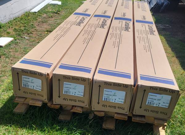 4 boxes 8 squares certain vinal charcoal gray 1