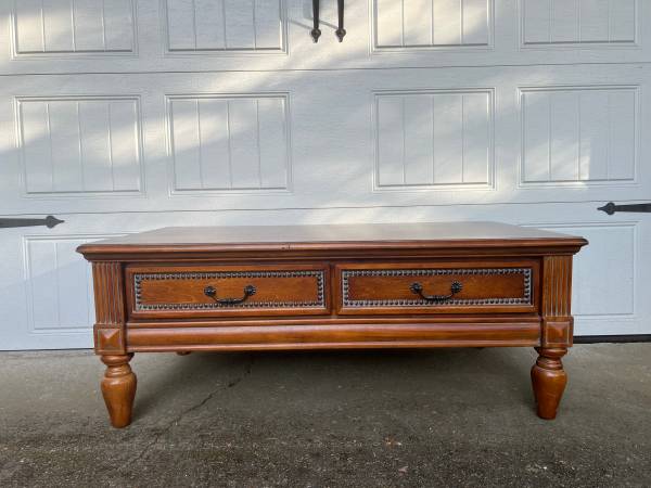 Pottery Barn Elegant Solid Wood Coffee Table 1