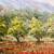 Original Large Oil Painting – Red Flower Field Landscape in Black & Go 7 thumbnail