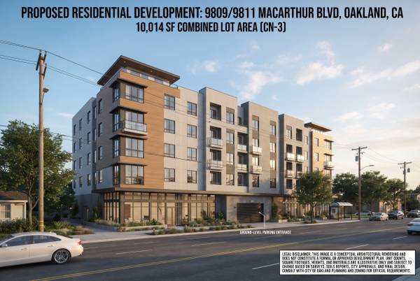 $399,000 / 10014ft2 - Dual-Parcel Infill Site | 49-Unit AB 2162 Streamlined Plans or 8 TH (oakland east)