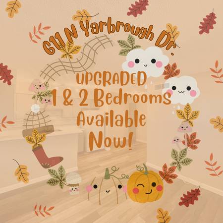 1 LAST ONE BEDROOM OF THE MONTH! NEWLY UPDATED! TOUR TODAY! 1
