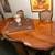 Midcentury vintage trellace design dining table with 6 cane chairs - e 3 thumbnail