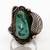 Beautiful VTG Native Green Turquoise Sterling Silver Ring 8 1/2 1 thumbnail