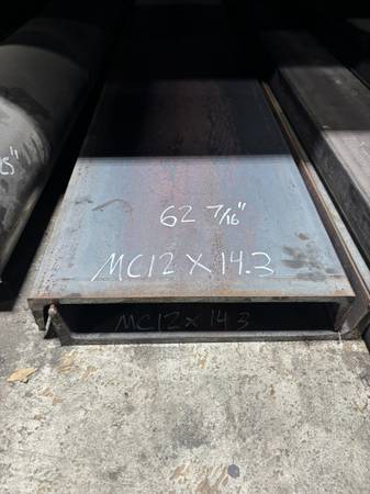 2 - 5' long - 12" Steel Channels 1
