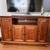 Cherry transitional TV cabinet 5 thumbnail