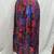Vintage Floral Paisley Print Multicolor A-Line Midi Skirt - Women's M 8 thumbnail