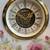 Beautiful Porcelain / Ceramic analog table mantel clock floral flowers 3 thumbnail